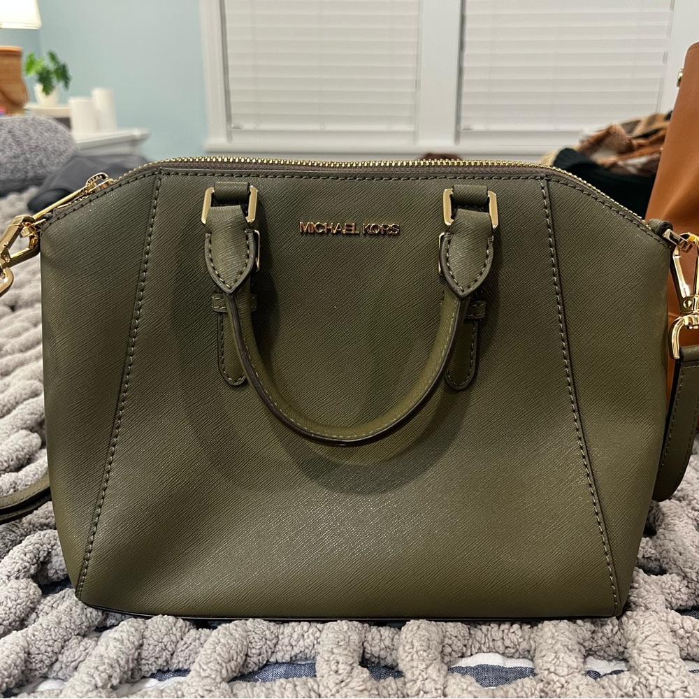 Michael Kors Sage Green Satchel